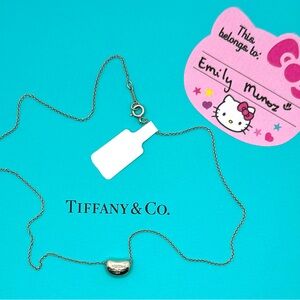 Authentic Preloved Tiffany & Co.  Bean Design Pendant Necklace